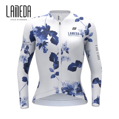 China LAMEDA China Uniq Traditional Style Various Color Options Breathable Long Sleeve Cycling Women's Jersey Pro Long Sleeve for sale