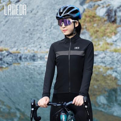 China High Elastic Composite Fabric Women's Breathable Winter One Piece Collar LAMEDA Cycle Cycling Jacket for sale