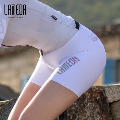 China LAMEDA Breathable Multi Colors White Quick Dry One Piece Women Riding OEM Ladies Cycling Bib Shorts for sale