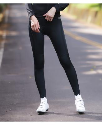 China LAMEDA Breathable Women Black Thickening Fleece Protection Winter Cycling Pants for sale