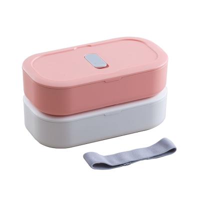 China Microwavable Double Layer Kid School Lunch Box Bento Lunch Box for sale