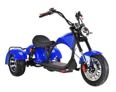 China EU Hot Selling 3 13 Wheels Unisex Electric Scooter Fat Tire Tricycle 2000W EEC COC 60V 20A30A Tricycle Motorcycle Citycoco for sale