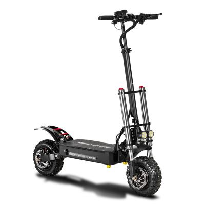 China Hot Selling Amazon 2 Wheels Motor 1600W*2 Off Road Unisex Dual Tire 11inch Electric Scooter For Adults 52V 60V Folding E Scooter EU for sale