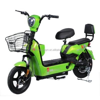 China Factory Cheap Custom Steel Electric Bicycle 450W 48V 12Ah Electric Bike E-scooter Lead Acid Battery With Turn Light E-bike For Adults for sale