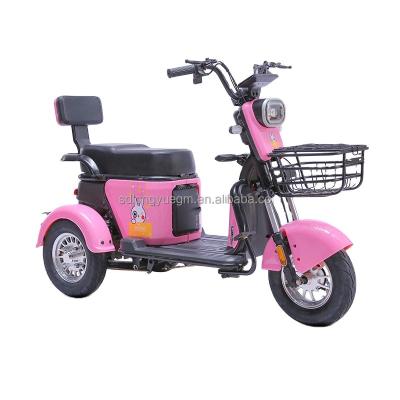 China Cheap Electric Scooter Tricycle 600W 48V 20A Mini City Trike Fashion Model E From Steel Factory Three Wheel for sale