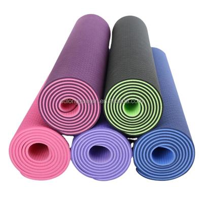 China Wholesale Eco-Friendly Anti Slip Breathable Comfortable 3 4 4.5 5mm 72 Inch Customize PU Yoga Mat With Straps Bag Soft Black Printing Logo for sale