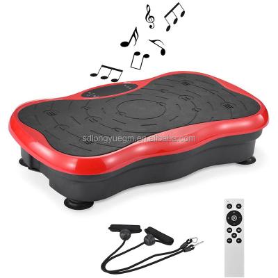 China Amazon Hot Selling Anti-skid Vibration Platform Machine Body Magnetic Vibrating Massager With Bluetooth USB Vibration Plate Massager for sale