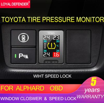 China Car Loyal Defender Wish Alphard Sienna OBD TPMS Safe Driving Intelligent Tire Pressure Monitoring System Real Time Monitoring No Sensor for sale