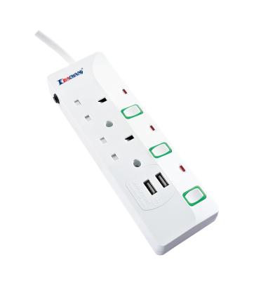 중국 Residential/Multipurpose Wholesale Custom Independent Changeover Power Socket With USB Port Extension Socket 판매용