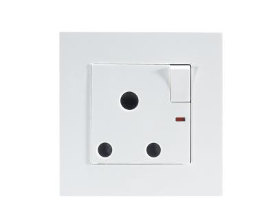 중국 86x86mm Residential / General Purpose 1 Way European Plug-Outlet Wall Outlets 판매용