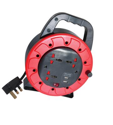 China 13A 250V Residential/Multipurpose Cable Reel Drum with 2 Left USB en venta