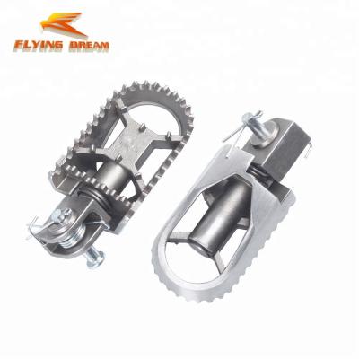 China 2021 new model bikes mine dirt steel/motorcycle stainless steel turn pedal/footpeg for sale