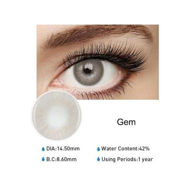 China Gem Fancy Eye Lens Colored Eye Contact Lens Lentes De Contacto Gem Contact Wholesale for sale