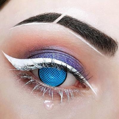 Chine Halloween Blue Mesh contact lenses Halloween Eye Contacts Lenses Crazy Cosplay Contact Lenses à vendre