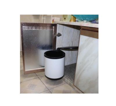 China Factory Direct Sales Sustainable Standing Household Or Commercial Plastic Round Cabinet Trash Can for sale