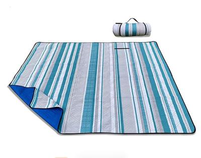 China Sand Proof Acrylic Outdoor Waterproof Picnic Blanket For 2-4 Person Beach Blanket Machine Washable for sale