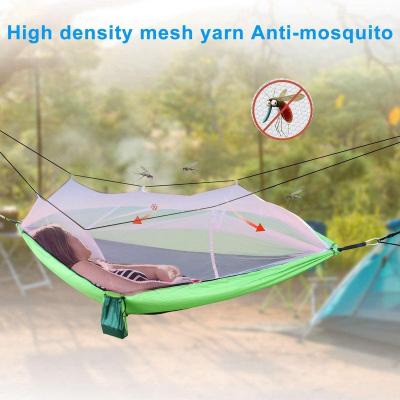 China Modern Portable Hammock with Mosquito Net, Double or Single Hammock for Outdoor Indoor Backpacking Travel Beach Hiking Backyard for sale