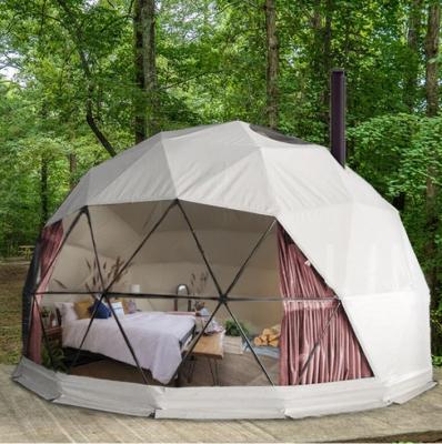 China 850gsq/pvc+aduable iron pole. Pantrick PVC Geodesic Dome Kit Tent 6M Mountain Farm Hotel for sale