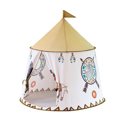 China Easy Set Up Easy Jump Princess Castle Little Lion Indian Playpens Peach Velvet Play Tent Teepee for Indoor Outdoor for sale