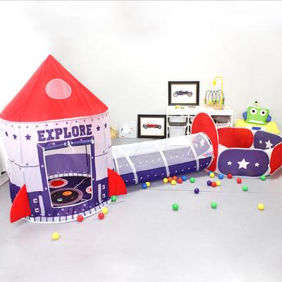 China Easy install pantrick multi design 3pcs in one kids play tent for boys with ball pit and crawl tunnel for sale