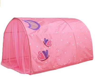 China Easy Set Up Bed Tent Play Tents with Mosquito Net and Carry Bag for Kids Children Girl Games Indoor Pink for sale