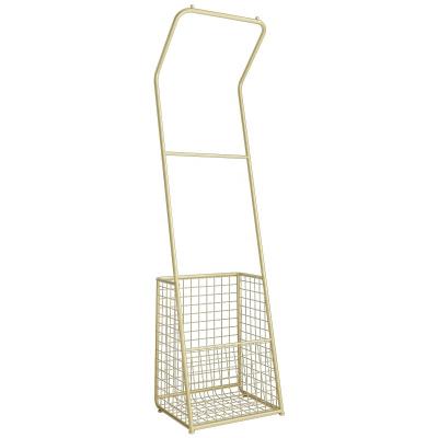 China Other Small Net Red Light Nordic Bedroom Hanger Iron Floor Rack Home Room Clothing Storage Room Luxury for sale