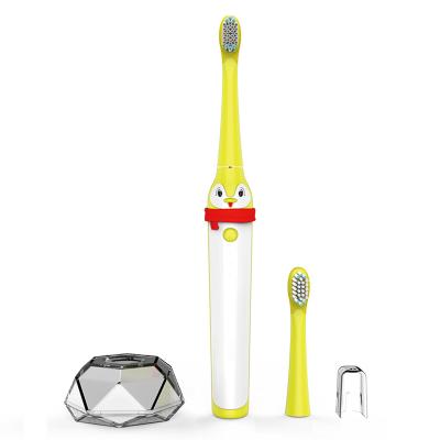 China Sonic Toothbrush T2113 Baby Kids Electric Toothbrush Automatic Timer 2 Brush Oscillating Heads Care Products Wholesale for sale