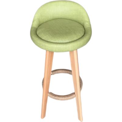 China Rotatable Modern Minimalist Lightweight Luxury Bar Stools, Furniture Solid Wood Indoor Rotating for sale