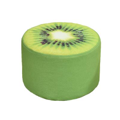 China Unpick and Wash Factory Customized New Design Round Bean Bag Stool Popular Fruit Design Round Stool For Kids for sale