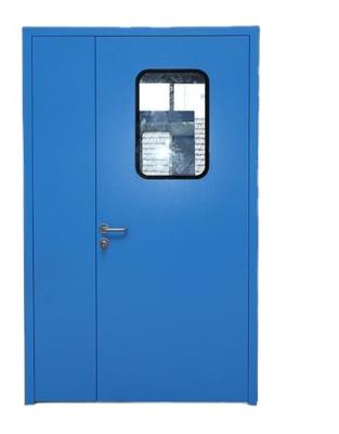 China Fire prevention Customizable and good quality Clean Room Medical Manual Single Hospital Doors Double Door for sale