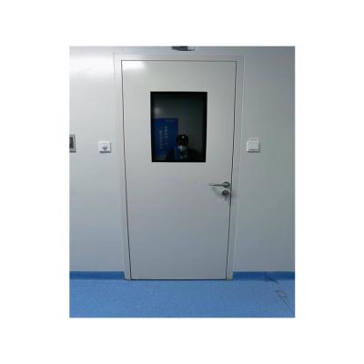 China Fire prevention Medical Fire Rated Hospital Pharmaceutical Clean Room Door With Vision Panel for sale