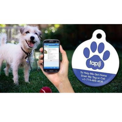 China Hot Sale Customized Waterproof/Waterproof NFC Logo Aanimal Pet Identification Tag Top Quality Tracking Tag for sale