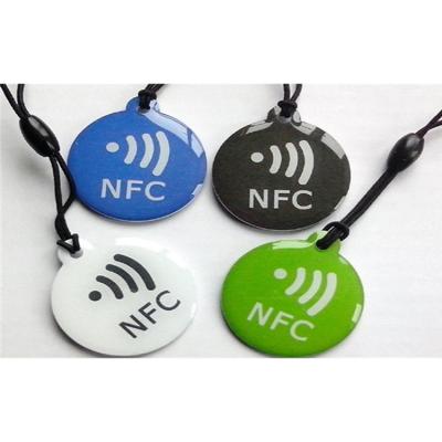 China Waterproof / Raincoat Theme Party Customized Color Shape 13.56Mhz Rfid Nfc Epoxy Dog Pet Hang Tag for sale