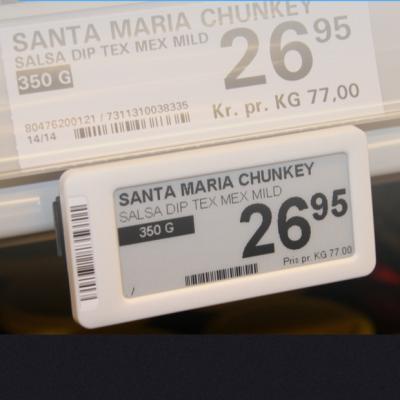 China China Custom E-Ink EEL Supermaket Digital Price Tag Custom Electronic Shelf Label For Walmart for sale