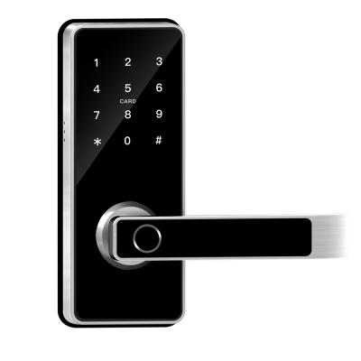 China Apartment Smart Home Airbnb Door Lock Residence Tuya Fingerprint Passcode Card Wifi Smart Door Lock for sale