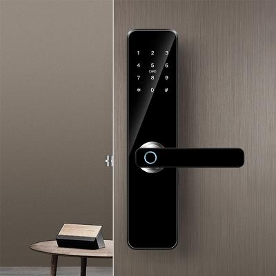 China Aluminum Alloy Wifi Door Smart Fingerprint Password Open App Digital Door Lock Waterproof Smart Lock Tuya Lock for sale