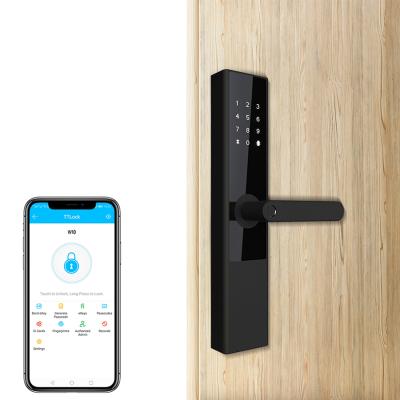 China Aluminum smart door lock w10 alloy smart lock and digit Keyless and wireless smart door lock for sale