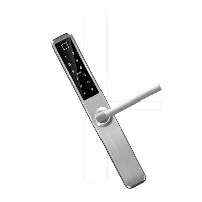 China Smart glass door lock hotel apartments office fingerprint password door lock smart waterproof wifi home anti theft glass door lock for sale