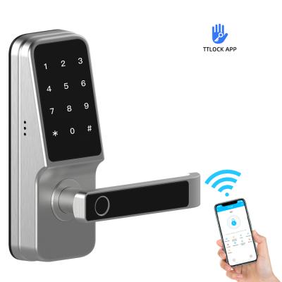 China SUS304 Smart Lock with Touch Screen Keypad Deadbolt Tuya Smart APP - TT Lock Fingerprint Digital Door Lock for sale