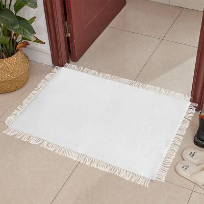 China Non-slip Custom Blank Sublimation DIY Printed Polyester Thickened Door Mat Custom Bathroom Mat Bath Mat Non-slip for sale