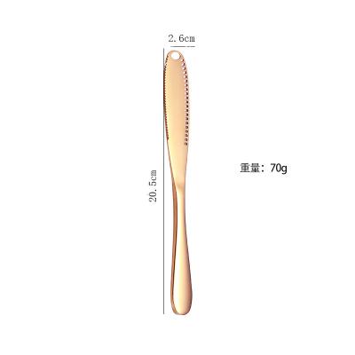 China Sustainable Kitchen Table Top Supplies 20.5*2.6CM Various Butter Knife Colors Food Grade Raw Materials for sale