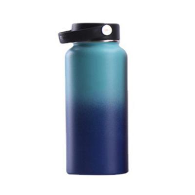 China 18oz/32oz/40oz PORTABLE Stainless Steel Bottle Wall Double Insulated Vacuum Flask Powder Coated Metal Water Bottle For Sports for sale