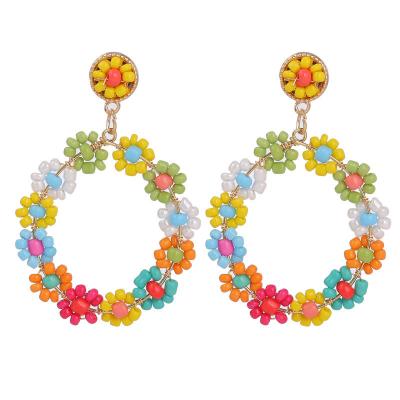 China TRENDY fashion jewelry statement earrings gift for women handmade 6.5*4.5 cm with reasonable price for sale