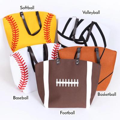 China Fashion Baseball Tote Bag Sports Organizer Large Personalized Weekender Bag for sale