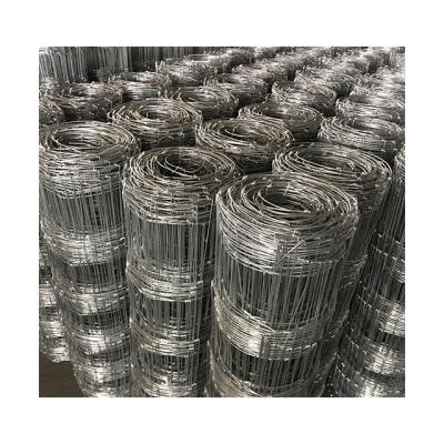 China Easily Assembled Galvanized Hinge Joint Knot Wire Mesh Field Fence for sale