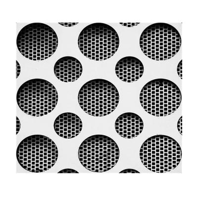 China Round Dutch Hole Decorative Perforated Weave Metal Sheet For Crafts for sale