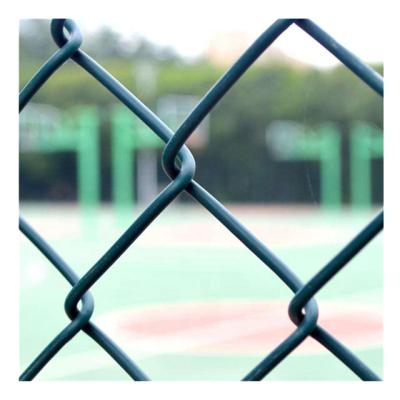 China Fence Mesh 50mmx50mm Black Color 5ft PVC Coated Chain Link Mesh Fence for sale