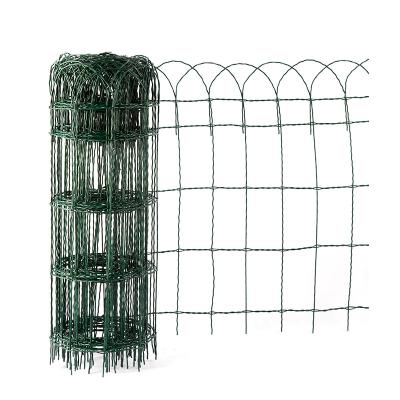 China Easily Assembled Border Fence Is For Garden Decoration Or Flower Beds Galvanized Iron Wire Mesh Garden Green Fence Net Fence for sale