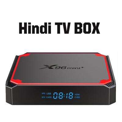 China High Quality Internet Hindi TV Box S905w4 X96 1GB 8GB OS 9.0 2.4G 5G Wifi 4K Supported Pakistan Indian USTA V SON Y MAX B4 U Music for sale