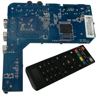 China RK3228A 1+8GB 5G WIFI Remote Control Adapter Internet Main Board Working With MXQPRO MXQ PRO Black Shell for sale